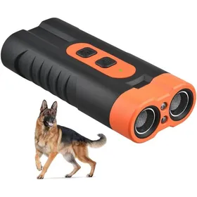 Meilleurs prix pour Appareil anti-aboiement ultrason pour chien lampe poche double tête rechargeable dressage durable intérieur/extérieur