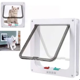 Meilleurs prix pour Chatiere Pour Chat Chien 235 * 25 *55cmporte pour chat Chatière à 4 Positions avec Tunnel Cache Découpetrappe chat Taille L