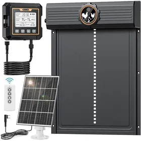 Meilleurs prix pour Grande Porte Poulailler Automatique Solaire avec Contrôleur Étanche Porte Automatique Poulailler Solaire en Aluminium24.0x27.5cm