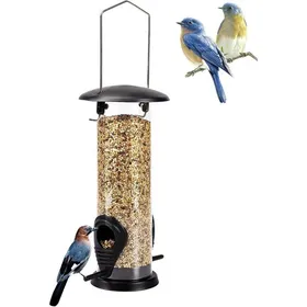 Meilleurs prix pour Mangeoires pour oiseaux Mangeoires pour oiseaux sauvages Mangeoire suspendue noire DISTRIBUTEUR D'ALIMENT