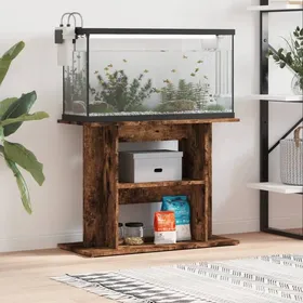 Comparer les prix de BEAU Support pour aquarium - chêne fumé - 80x35x60 cm - bois d'ingénierie - Contemporain Design 2025 755846039313