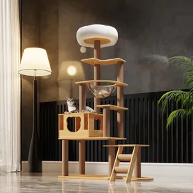Meilleurs prix pour YSFMODE-Arbre A Chat-165Cm Arbre À Chat XxlAvec Griffoir Chat En JuteBolÉchelleGrotteBalle Suspendue JouetPlateForme En Pel