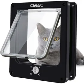 Meilleurs prix pour Chatière magnétique pour chat – Serrure rotative 4 voies – Taille intérieure 55 cm x 157 cm x 16 cm – Résistante aux intempéries