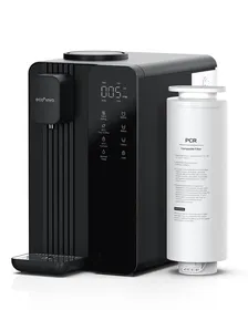 Comparer les prix de ECOVIVA MATE4 Distributeur d'eau chaude - Distributeur d'eau - Système de filtration d'eau par osmose inverse - Noir