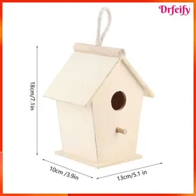 Comparer les prix de Nichoir à oiseaux - AKOZON - Modèle suspendu - Bois - Conception maison distinctive - Beige