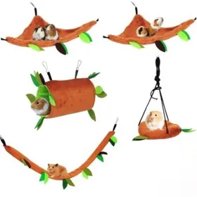 Meilleurs prix pour Lot 5 accessoires cage hamster hamac tunnel jouet rongeur