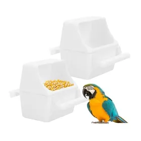 Comparer les prix de Mangeoire Oiseaux - Anti-Gaspillage - 2 Pièces - ABS - Intérieur/Extérieur - 9x7 5x5 5 cm MANGEOIRE