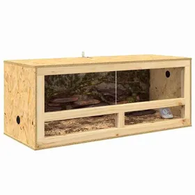 Meilleurs prix pour Stable&Durable - Marron - Terrarium Marron 100x40x40 cm OSB - Terrariums pour reptile et amphibiens HS773726112
