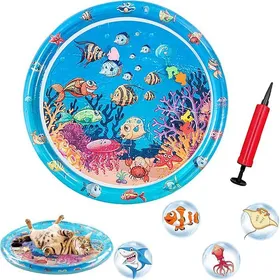 Comparer les prix de Mat à Eau Scratchproof Refroidissement pour Chats Tapis à Refroidissement avec Eau Piscine Poisson de Dessin Animé