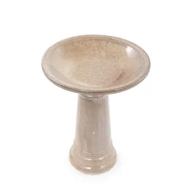 Meilleurs prix pour Bain dOiseaux Céramique Artisanale Ø315x38cm - Abreuvoir Mangeoire - Jardin Décoratif - Beige