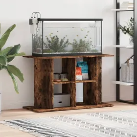 Meilleurs prix pour BEAU Support pour aquarium - chêne fumé - 100x40x60 cm - bois d'ingénierie - Contemporain Design 2025 954141383112