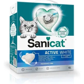 Comparer les prix de Litière - SS - Sanicat ultra agglomérante - 6L - Contrôle des odeurs - Minérale blanche