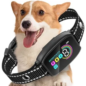Comparer les prix de Collier Anti Aboiement Chiens,Collier Dressage Chien avec Détection de Fréquence D'aboiement,5 Modes ,Rechargeable pour les Chiens