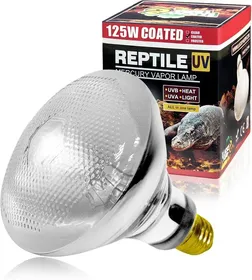 Meilleurs prix pour Lampe chauffante UVA UVB pour terrarium,E27,reptiles,UVB,125 W,D3,spot de basage UV pour tortue,tagame barbu,lézard,gecko