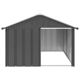 Comparer les prix de Clarence - TOP* Meuble/Maison/ Niche pour chien Anthracite 1165x153x815 cm - Entrée ouverte - acier galvanisé EU5784