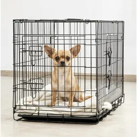 Meilleurs prix pour Cage de transport pliable pour chien 76x49x54cm Taille M