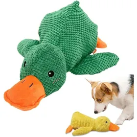 Comparer les prix de Jouet canard apaisant pour chien peluche douce avec couineur léger pour petits et grands chiens