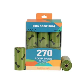 Meilleurs prix pour Sacs à déjections biodégradables - Phoesky - Étanches - 23x33 cm - Vert militaire - 24 rouleaux - 15 sacs par rouleau
