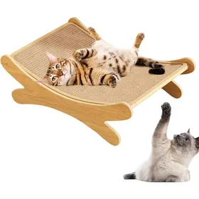 Meilleurs prix pour Griffoir chat en bois 50x33x16 cm avec sisal chaise longue portable
