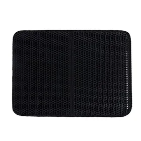 Comparer les prix de Tapis de litière imperméable pour chat - Phoesky - Double couche - EVA écologique - Attrape-litière - 30x30 cm - Noir