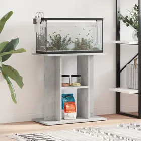 Comparer les prix de NEW* Support pour aquarium - UU - gris béton 60x30x60 cm bois d'ingénierie CHY19764526