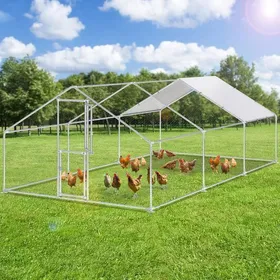 Meilleurs prix pour Moasis Clôture extérieure de poulailler lapin extérieur avec serrure de sécurité et imperméable à leau PE Paint 3x6x2m