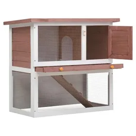 Meilleurs prix pour SALE 2025Clapier à lapin MOOD - Clapier dextérieur - 1 porte Marron Bois Chill874048