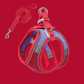 Meilleurs prix pour Harnais pour chat en daim écologique - Phoesky - Réfléchissant - Veste tendance - Rouge et bleu - Taille L - Step-in