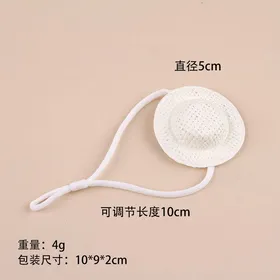 Meilleurs prix pour Chapeau pour animaux de compagnie - Phoesky - Mini - Satin - Coton imprimé - Chapeau de paille - Petits animaux