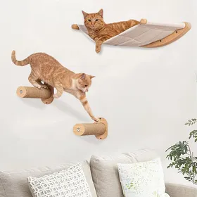 Comparer les prix de Lit ensemble de lit mural pour chat avec griffoir offrant un endroit parfait et confortable pour votre ami à quatre pattes
