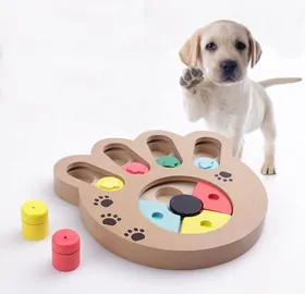 Meilleurs prix pour Jouets éducatifs pour chiens Jeu de stratégie Jouets multifonctionnels en bois pour chiens pour nourrir et s'amuser