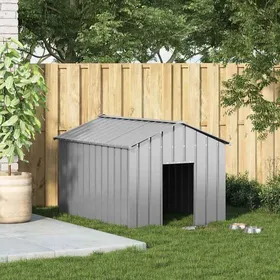Comparer les prix de Meilleures Abris - Cage - Niche pour chien avec toit noir 113x153x101 cm acier galvanisé SSD6273864