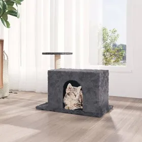 Comparer les prix de (Gris)Arbre à chat - SIGNOL - avec griffoir en sisal Gris foncé 51 cm 578171