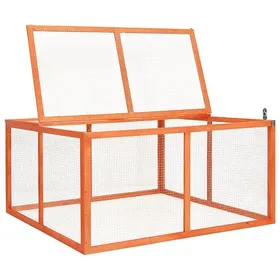 Meilleurs prix pour BEL ACHAT*Clapier - Enclos Extérieur de Jardin - poules/lapins - Poulailler 124x120x60 cm Bois de sapin massif Promo998554