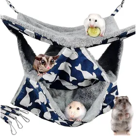 Comparer les prix de Hamac Superposé à 3 Couches pour Petits Animaux Lit Suspendu Jouet pour Chinchillas Lapins et Furets .