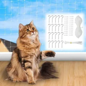 Meilleurs prix pour Filet protection chat balcon 10x3m Sans perçage Accessoires inclus