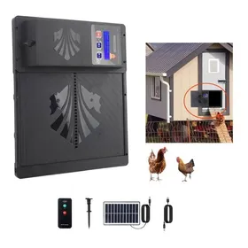 Comparer les prix de Porte Automatique Poule Solaire IP45 Minuterie/Capteur Lumière USB Rechargeable Ferme Élevage