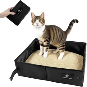 Comparer les prix de Litiere de Voyage pour Chat45 x 365 x 125 cm Pliable Caisse a Chat pour Litiere Convient pour Lextérieur Lintérieur et Les