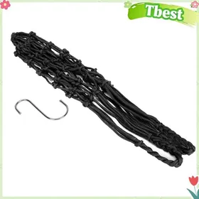 Meilleurs prix pour Sac de filet dalimentation pour volaille - TBEST - Sac à ficelle suspendu - Noir - Crochet inox - Haute capacité