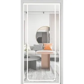 Comparer les prix de Porte Anti-ChatGrille Adjustable pour AnimauxProtection Portable avec Fermeture Éclair 90x220cm pour Facile Maisons Appartement