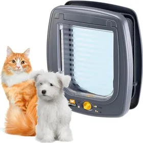 Comparer les prix de Chatière à puce électronique marron pour chats à 4 voies CHATIERE