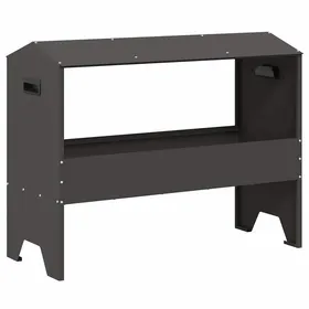 Comparer les prix de Auge dalimentation pour bétail - vidaXL - Noir - 79x35x62 cm - Acier laminé à froid - Capacité 15 kg