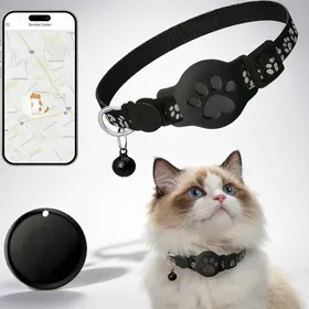 Comparer les prix de Collier GPS pour Chats Etanche Compatible Find My Sans Frais Mensuels Android