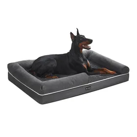 Meilleurs prix pour Panier Orthopédique pour Chien - Feandrea - Gris Foncé - 120x85x18 cm - Housse Lavable
