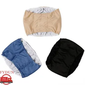 Meilleurs prix pour FYDUN Couches pour chiens Bande ventrale pour chien mâle couche pour animaux de compagnie animalerie Noir et Bleu et Beige S