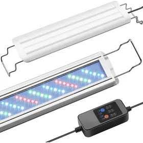 Comparer les prix de Éclairage Aquarium avec Cycle Auto 24/7 Rampe LED AquariumRéglage Luminosité 10 Niveaux Supports Extensibles (60-80cm)