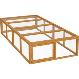 Comparer les prix de Clapier Lapin XXL 180 cm Bois Grille Métallique - Enclos Extérieur & Parc Rongeurs - Cage Petits Animaux Élevage Basse-Cour Ferme