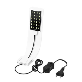 Comparer les prix de Lampe LED pour aquarium 10 W - Éclairage à pince pour plantes aquatiques (blanc)