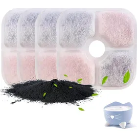Comparer les prix de 4 filtres triple filtration compatibles fontaine Pixi/Catit pour chat