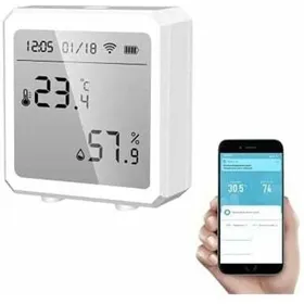 Comparer les prix de Thermomètre hygromètre Smart WiFi + capteur température et dhumidité Bluetooth avec rétroéclairage pour intérieur/extéri